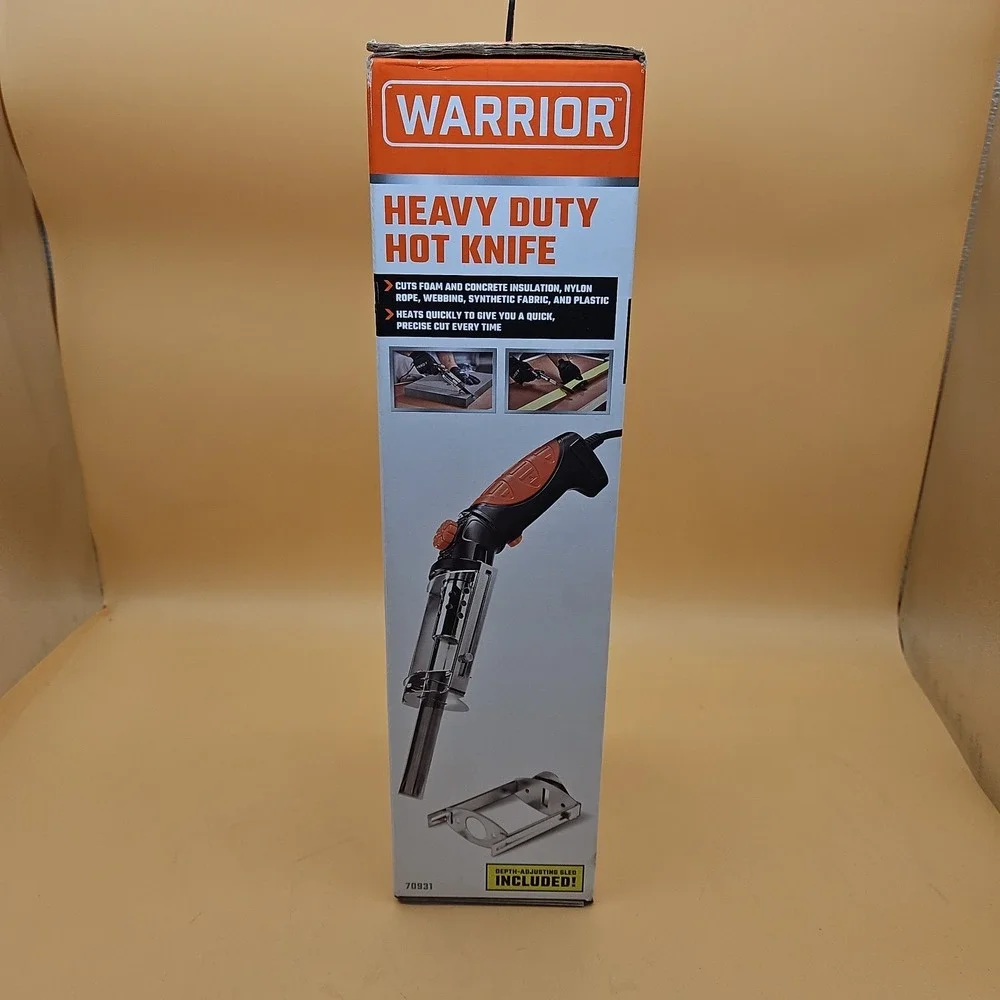Warrior Heavy Duty Hot Knife 70931 Depth Adjusting Sled Included NIB Brand New